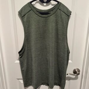 Mens Lululemon athletica Olive Green Tank Size XXL